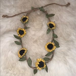 BP. Boho Hippie Halloween Costume Coachella Sunflower Flower Crown 🌻